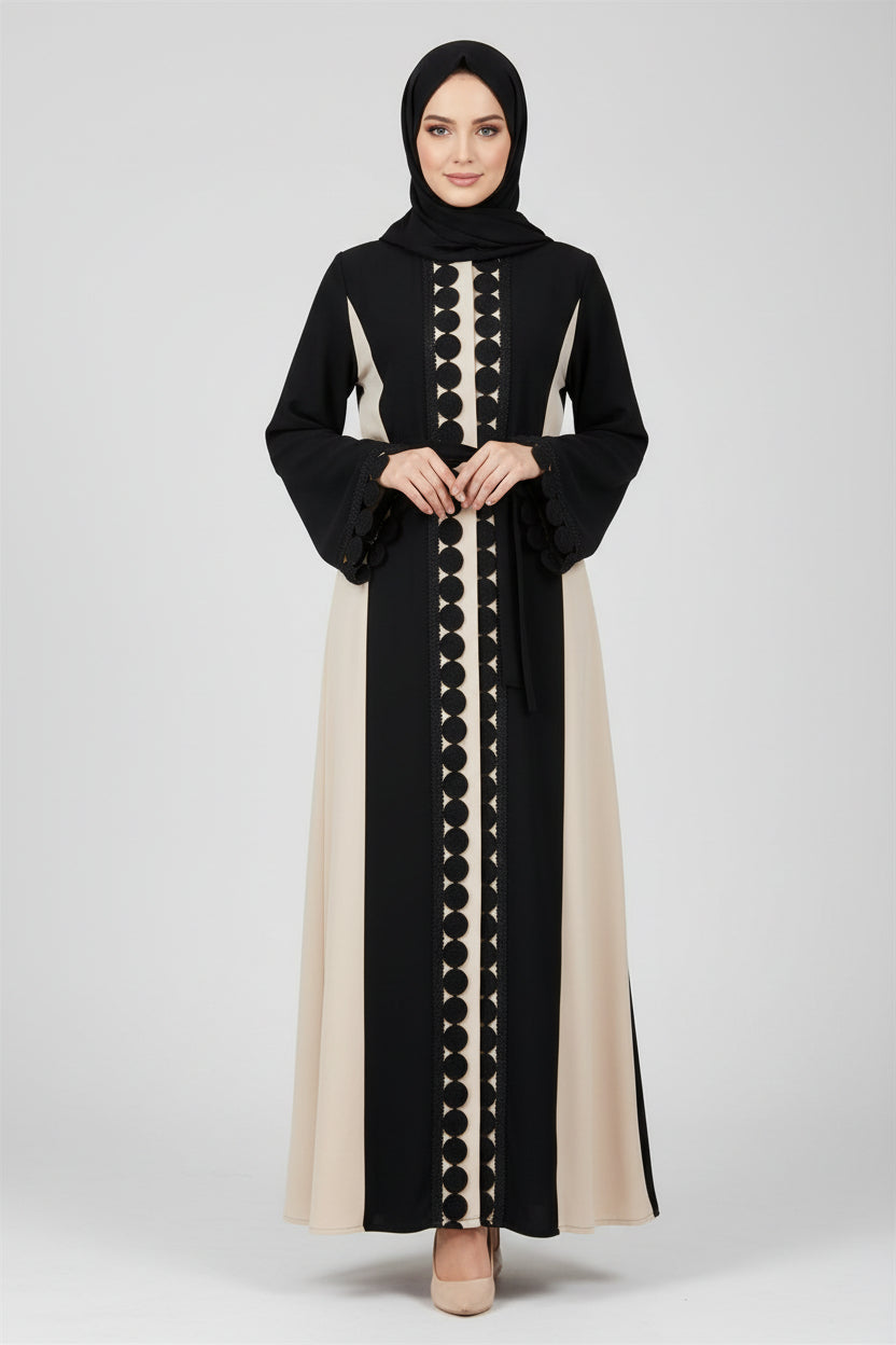 Elegant Women’s Abaya – Luxury Long Sleeve Modest Dress