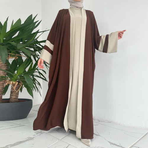 Chic Two-Piece Abaya Set – Effortless Elegance